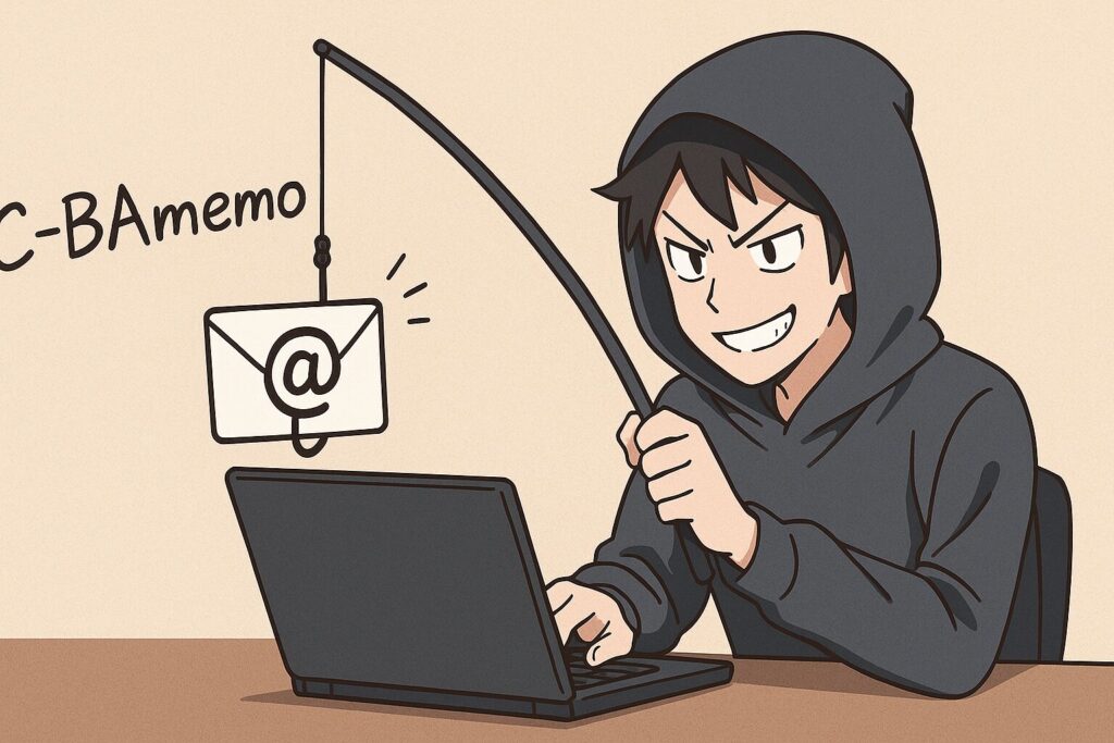 フィッシング詐欺のイメージイラスト